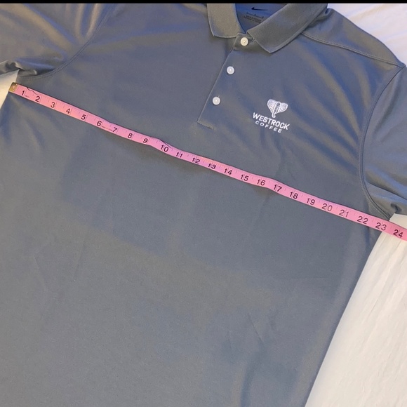 Nike Dri-Fit Polo Men’s L Gray Westrock Coffee Logo NWOT - Picture 7 of 10